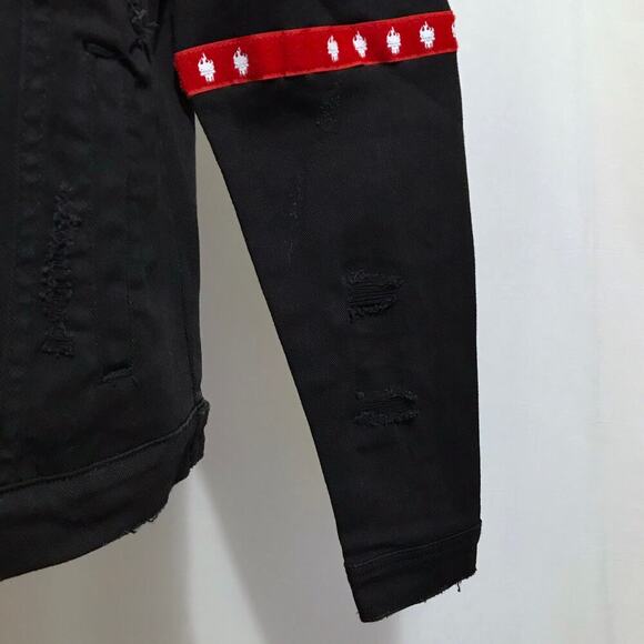 Preme NWOT Black Wash Jean Jacket Men M - Picture 7 of 16